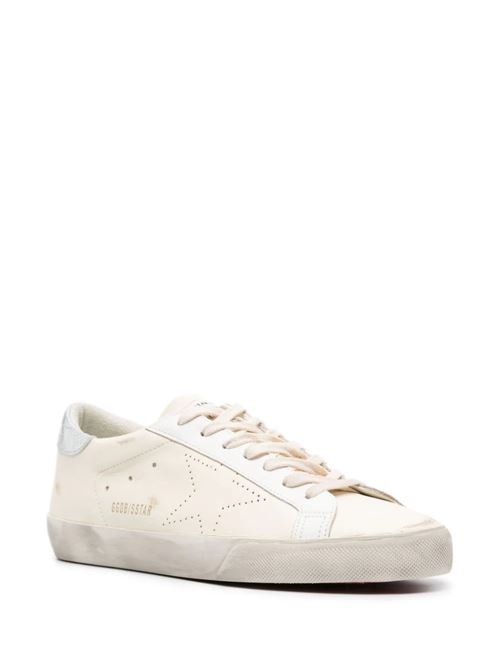 Light beige/white/silver-tone men's sneaker Golden Goose | GMF00105F00535015260